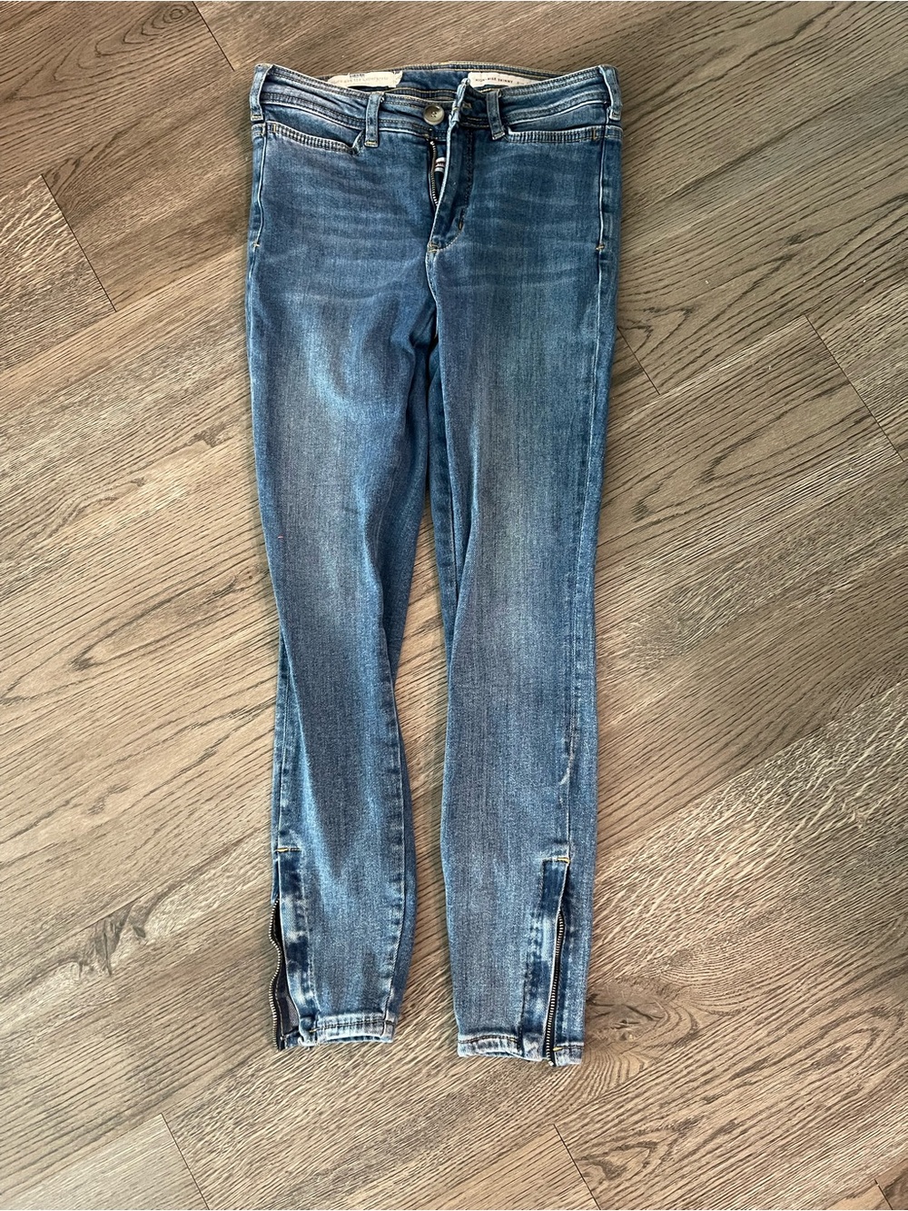 Pilcro and the Letterpress Women's Skinny Jeans in Medium Blue